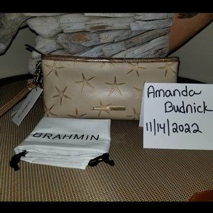 Brahmin Natural Pardis Kayla Clutch RARE NEW WITH TAGS